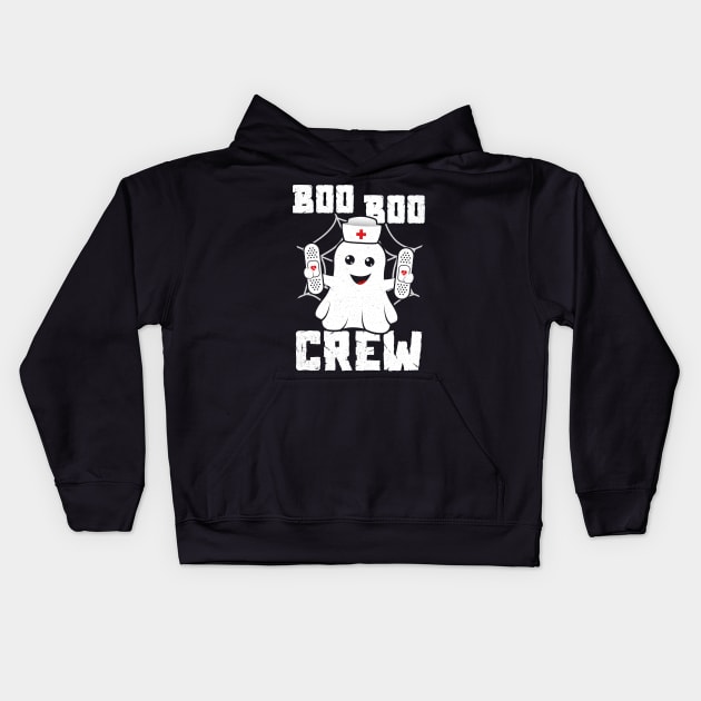 Boo Boo Crew Cute Nurse Ghost Costume Girls Funny Halloween Kids Hoodie by trendingoriginals